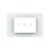Intrerupator triplu wireless cu touch Livolo cu rama din sticla, standard Italian - Serie noua SmartElectro IntelligentHouse
