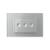 Intrerupator triplu wireless cu touch Livolo cu rama din sticla, standard Italian - Serie noua SmartElectro IntelligentHouse