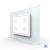 Intrerupator cvadruplu wireless cu touch Livolo cu rama din sticla, standard Italian - Serie noua SmartElectro IntelligentHouse