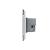 Intrerupator cvadruplu wireless cu touch Livolo cu rama din sticla, standard Italian - Serie noua SmartElectro IntelligentHouse