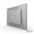 Intrerupator simplu cap scara / cap cruce wireless cu touch Livolo cu rama din sticla, standard Italian - Serie noua SmartElectro IntelligentHouse