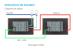 Intrerupator dublu cap scara / cap cruce wireless cu touch Livolo cu rama din sticla, standard Italian - Serie noua SmartElectro IntelligentHouse