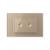 Intrerupator dublu cap scara / cap cruce wireless cu touch Livolo cu rama din sticla, standard Italian - Serie noua SmartElectro IntelligentHouse
