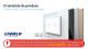 Intrerupator dublu cap scara / cap cruce wireless cu touch Livolo cu rama din sticla, standard Italian - Serie noua SmartElectro IntelligentHouse