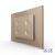 Intrerupator cvadruplu cap scara / cap cruce wireless cu touch Livolo cu rama din sticla, standard Italian - Serie noua SmartElectro IntelligentHouse