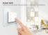 Intrerupator cvadruplu cap scara / cap cruce wireless cu touch Livolo cu rama din sticla, standard Italian - Serie noua SmartElectro IntelligentHouse