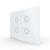 Panou intrerupator cvadruplu cu touch Livolo din sticla, standard Italian - Serie noua SmartElectro IntelligentHouse