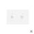 Modul intrerupator dublu wireless cu touch Livolo standard Italian, Serie noua SmartElectro IntelligentHouse