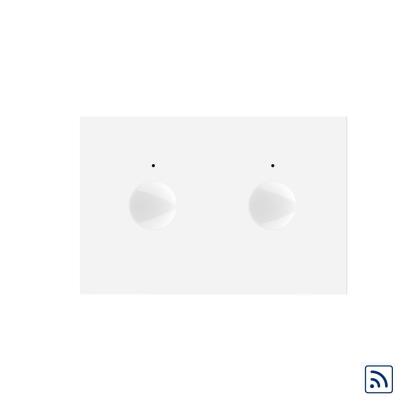 Modul intrerupator dublu wireless cu touch Livolo standard Italian, Serie noua SmartElectro IntelligentHouse