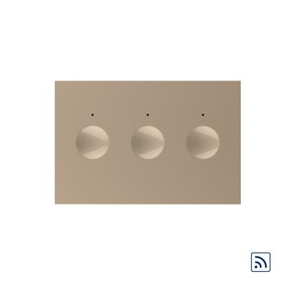 Modul intrerupator triplu wireless cu touch Livolo standard Italian, Serie noua SmartElectro IntelligentHouse