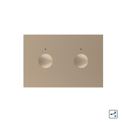 Modul intrerupator dublu cap scara / cap cruce cu touch Livolo standard Italian, Serie noua SmartElectro IntelligentHouse