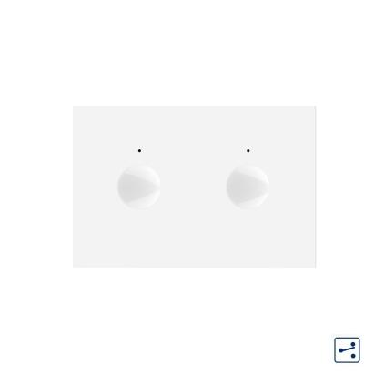 Modul intrerupator dublu cap scara / cap cruce cu touch Livolo standard Italian, Serie noua SmartElectro IntelligentHouse