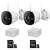 Kit supraveghere 2 camere Wi-Fi IMOU 5MP Dual Light 30m Microfon Difuzor Alarma, 2 x carduri memorie 64GB, 2 x doze montaj SafetyGuard Surveillance