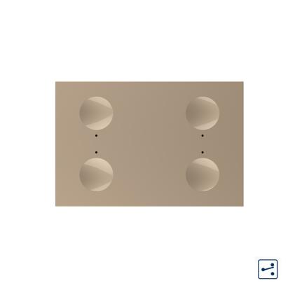 Modul intrerupator cvadruplu cap scara / cap cruce cu touch Livolo standard Italian, Serie noua SmartElectro IntelligentHouse