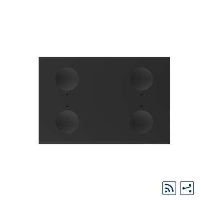 Modul intrerupator cvadruplu cap scara / cap cruce wireless cu touch Livolo standard Italian, Serie noua SmartElectro IntelligentHouse