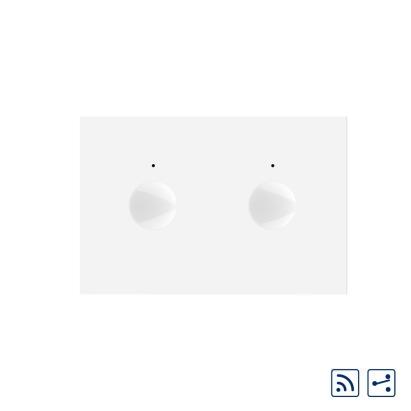 Modul intrerupator dublu cap scara / cruce wireless cu touch Livolo standard Italian, Serie noua SmartElectro IntelligentHouse