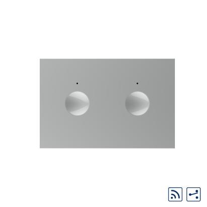 Modul intrerupator dublu cap scara / cruce wireless cu touch Livolo standard Italian, Serie noua SmartElectro IntelligentHouse
