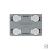 Modul intrerupator cvadruplu cap scara / cruce cu touch Livolo, standard Italian SmartElectro IntelligentHouse
