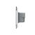 Intrerupator cvadruplu cap scara / cruce cu touch Livolo din sticla, standard Italian - Serie noua SmartElectro IntelligentHouse