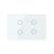 Intrerupator cvadruplu cap scara / cruce cu touch Livolo din sticla, standard Italian - Serie noua SmartElectro IntelligentHouse