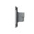 Intrerupator cvadruplu cap scara / cruce cu touch Livolo din sticla, standard Italian - Serie noua SmartElectro IntelligentHouse