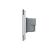 Intrerupator cvadruplu cap scara / cruce cu touch Livolo din sticla, standard Italian - Serie noua SmartElectro IntelligentHouse