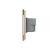 Intrerupator cvadruplu cap scara / cruce cu touch Livolo din sticla, standard Italian - Serie noua SmartElectro IntelligentHouse