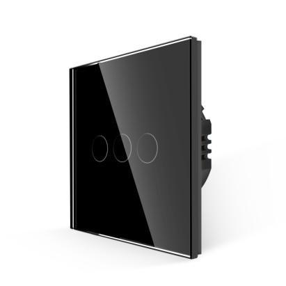 Intrerupator Triplu cu Touch din Sticla LUXION, 500W SmartElectro IntelligentHouse