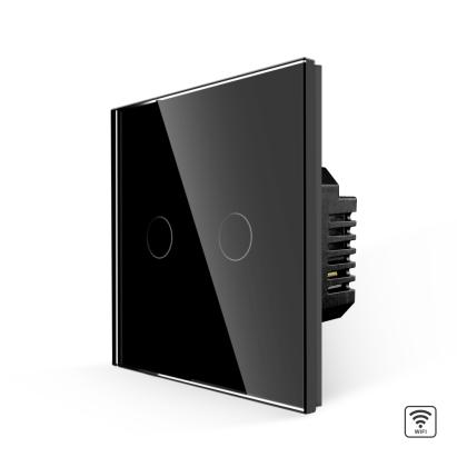 Intrerupator Dublu Wi-Fi cu Touch din Sticla LUXION SmartElectro IntelligentHouse