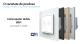Intrerupator Dublu Wi-Fi cu Touch LIVOLO cu Rama din Sticla - Serie Noua SmartElectro IntelligentHouse