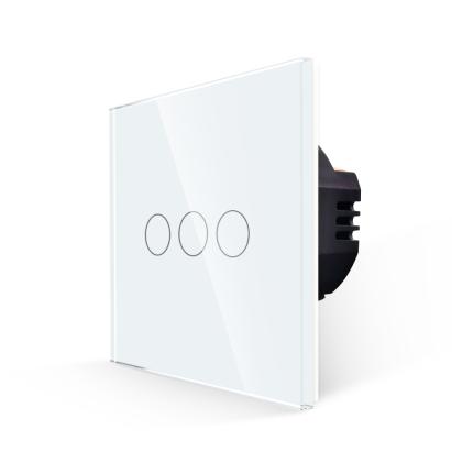 Intrerupator Triplu cu Touch din Sticla LUXION SmartElectro IntelligentHouse