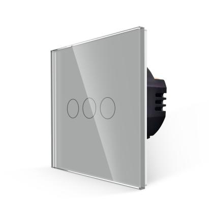 Intrerupator Triplu cu Touch din Sticla LUXION SmartElectro IntelligentHouse