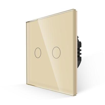 Intrerupator Dublu cu Touch din Sticla LUXION SmartElectro IntelligentHouse