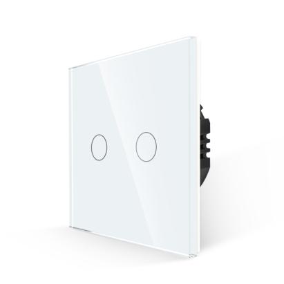 Intrerupator Dublu cu Touch din Sticla LUXION SmartElectro IntelligentHouse