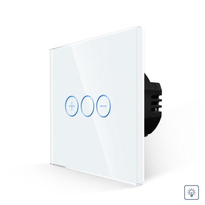 Intrerupator Simplu cu Variator cu Touch din Sticla  LUXION SmartElectro IntelligentHouse
