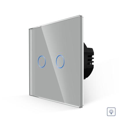 Intrerupator Dublu cu Variator si Touch din Sticla LUXION SmartElectro IntelligentHouse