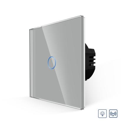 Intrerupator Simplu cu Variator cu Touch din Sticla LUXION, RF433 SmartElectro IntelligentHouse