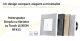 Intrerupator Simplu cu Variator cu Touch din Sticla si Rama de Aluminiu LUXION, RF433 SmartElectro IntelligentHouse