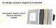 Intrerupator Simplu cu Touch din Sticla si Rama de Aluminiu LUXION, 500W SmartElectro IntelligentHouse