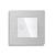 Intrerupator Dublu cu Touch din Sticla si Rama de Aluminiu LUXION, RF433 SmartElectro IntelligentHouse