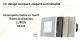 Intrerupator Dublu cu Touch din Sticla si Rama de Aluminiu LUXION, RF433 SmartElectro IntelligentHouse