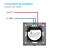 Intrerupator Dublu cu Variator si Touch din Sticla si Rama de Aluminiu LUXION, RF433 SmartElectro IntelligentHouse