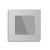 Intrerupator Dublu cu Touch din Sticla si Rama de Aluminiu LUXION, protocol ZigBee SmartElectro IntelligentHouse