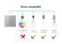 Buton Sonerie cu Touch LIVOLO din Sticla - Serie Noua SmartElectro IntelligentHouse