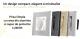 Priza Simpla cu Capac de Protectie LUXION cu rama din aluminiu SmartElectro IntelligentHouse