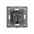 Priza Simpla cu Capac de Protectie LUXION cu rama din aluminiu SmartElectro IntelligentHouse