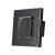 Priza Simpla cu Capac de Protectie LUXION cu rama din aluminiu SmartElectro IntelligentHouse