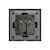 Priza Simpla cu Capac de Protectie LUXION cu rama din aluminiu SmartElectro IntelligentHouse