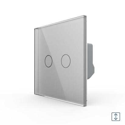 Intrerupator Draperie cu Touch LIVOLO din Sticla - Serie Noua SmartElectro IntelligentHouse