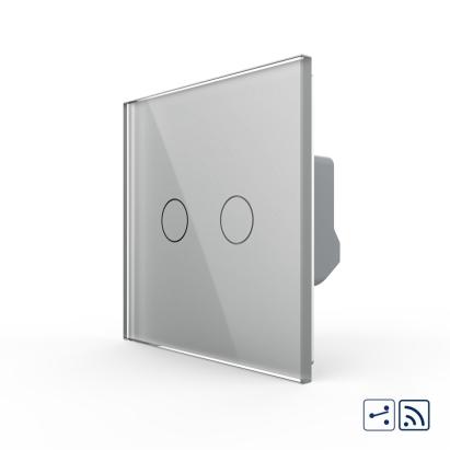Intrerupator Dublu Cap Scara / Cruce Wireless cu Touch LIVOLO - Serie Noua SmartElectro IntelligentHouse